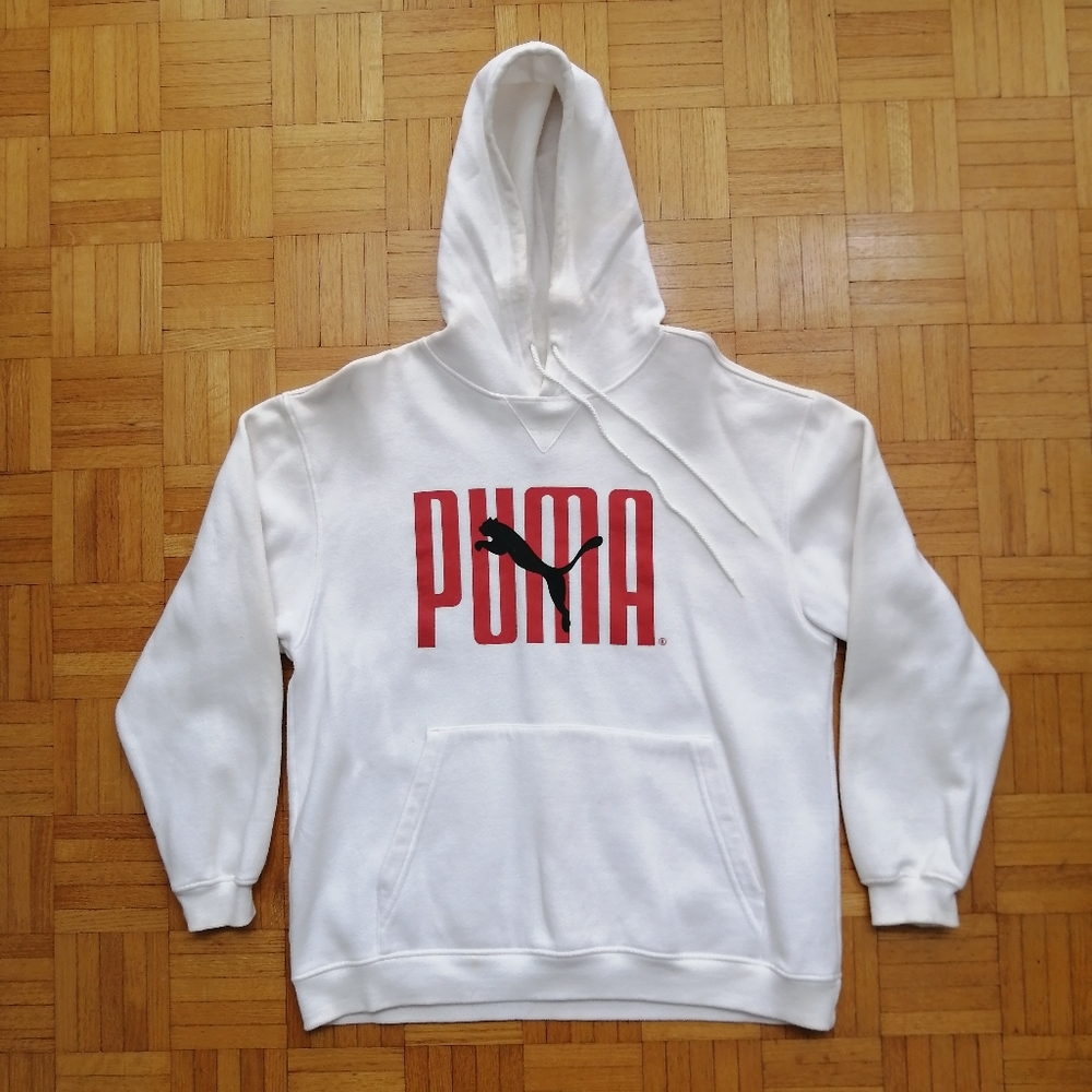 Puma Y2K White Hoodie Medium